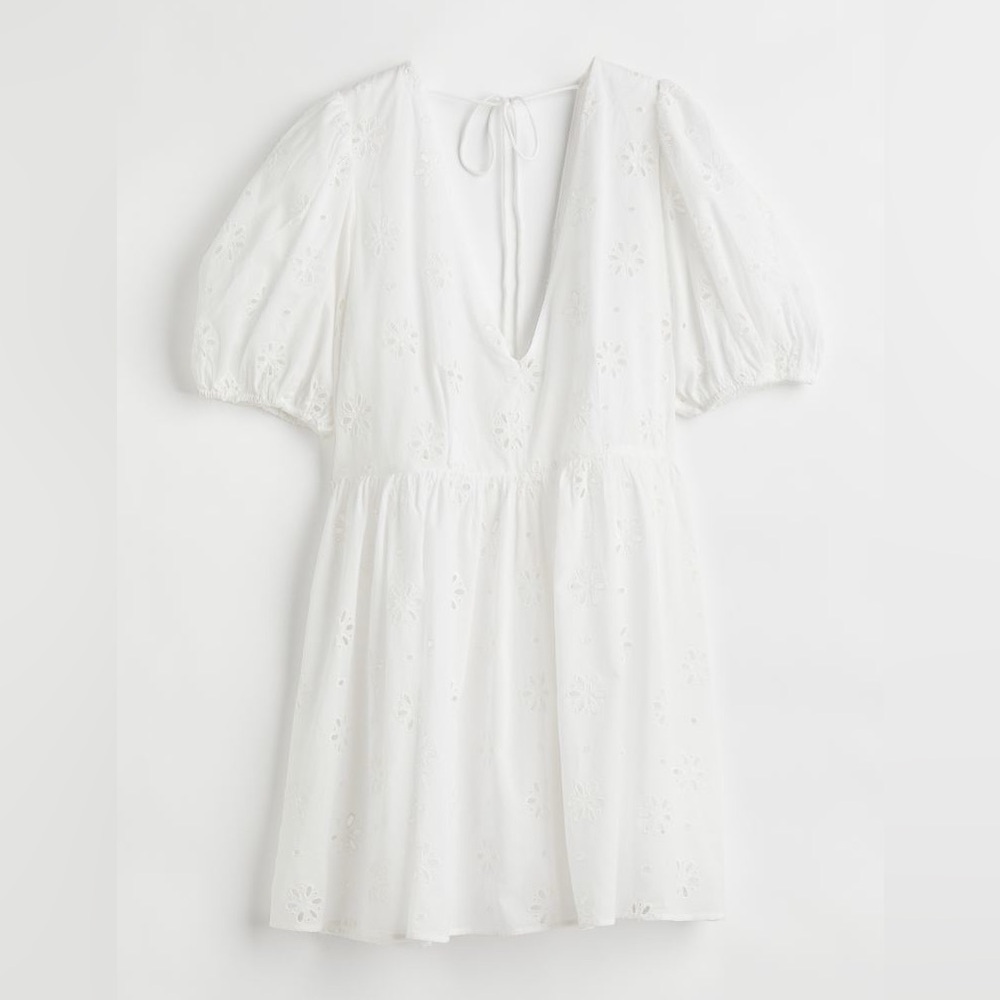 H&M White Mini Dress